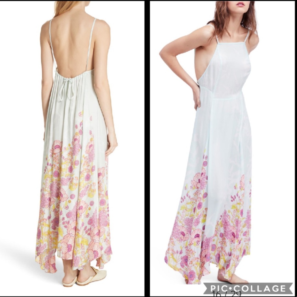 NWT Free People Embrace it Backless Maxi Dress